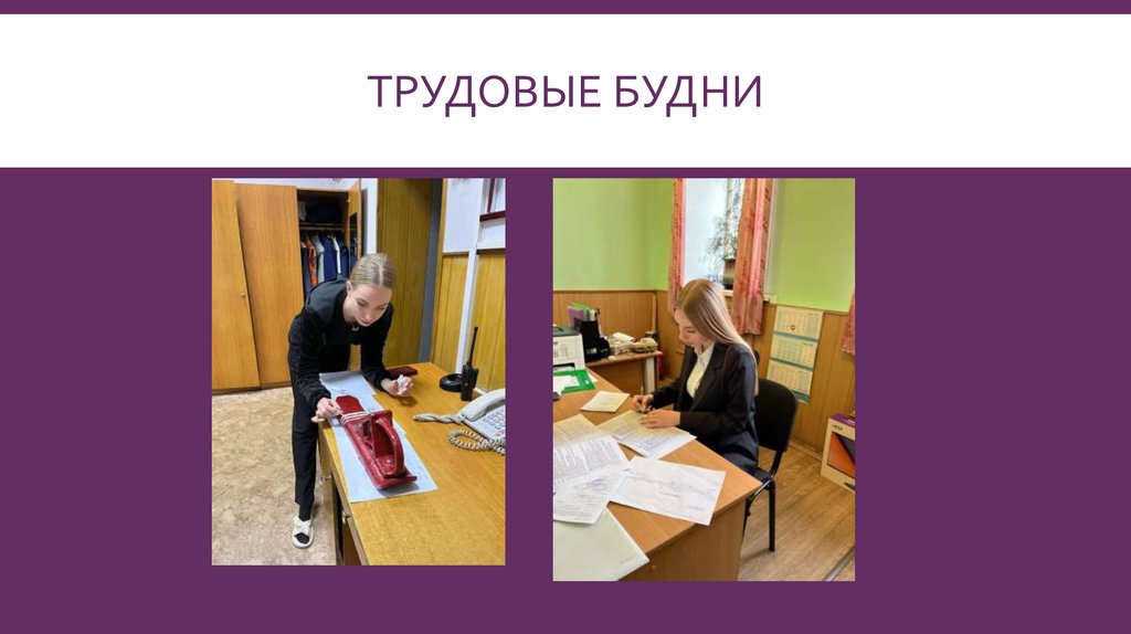 Трудовые будни