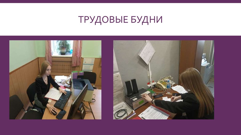 Трудовые будни