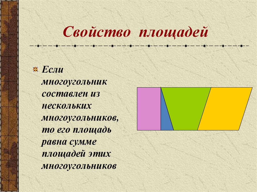 Свойство площадей