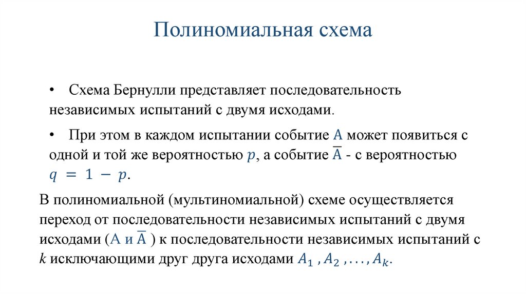 Полиномиальная схема