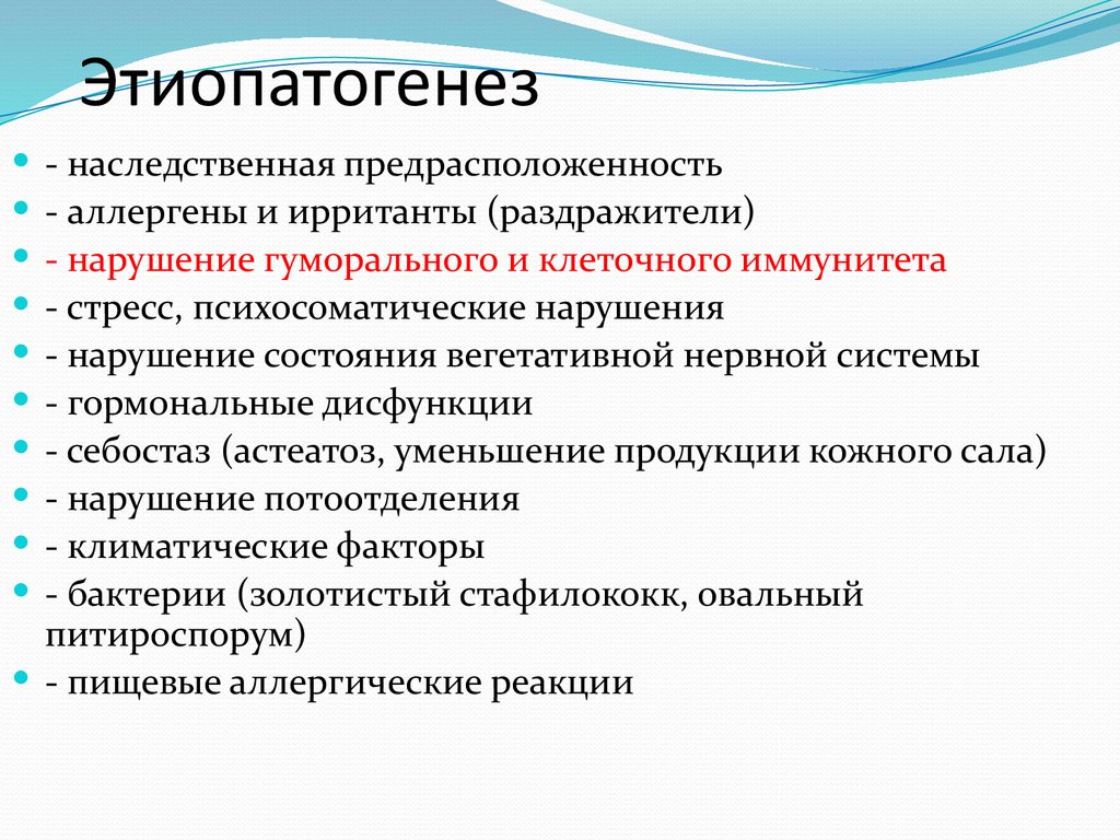 Этиопатогенез