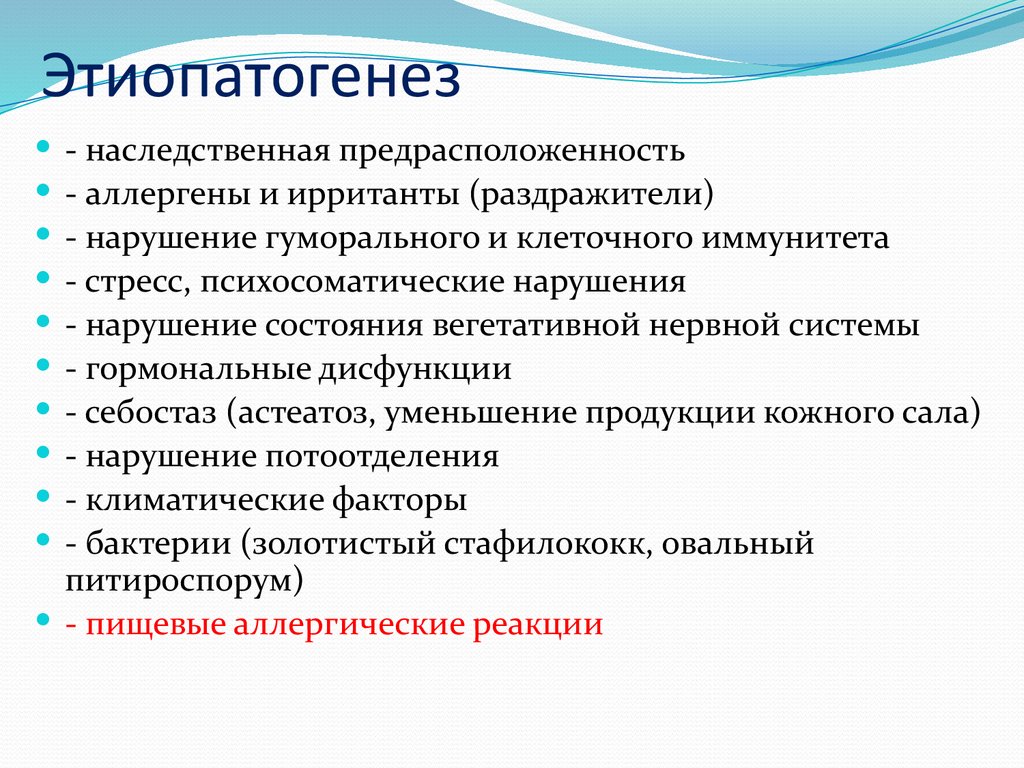 Этиопатогенез