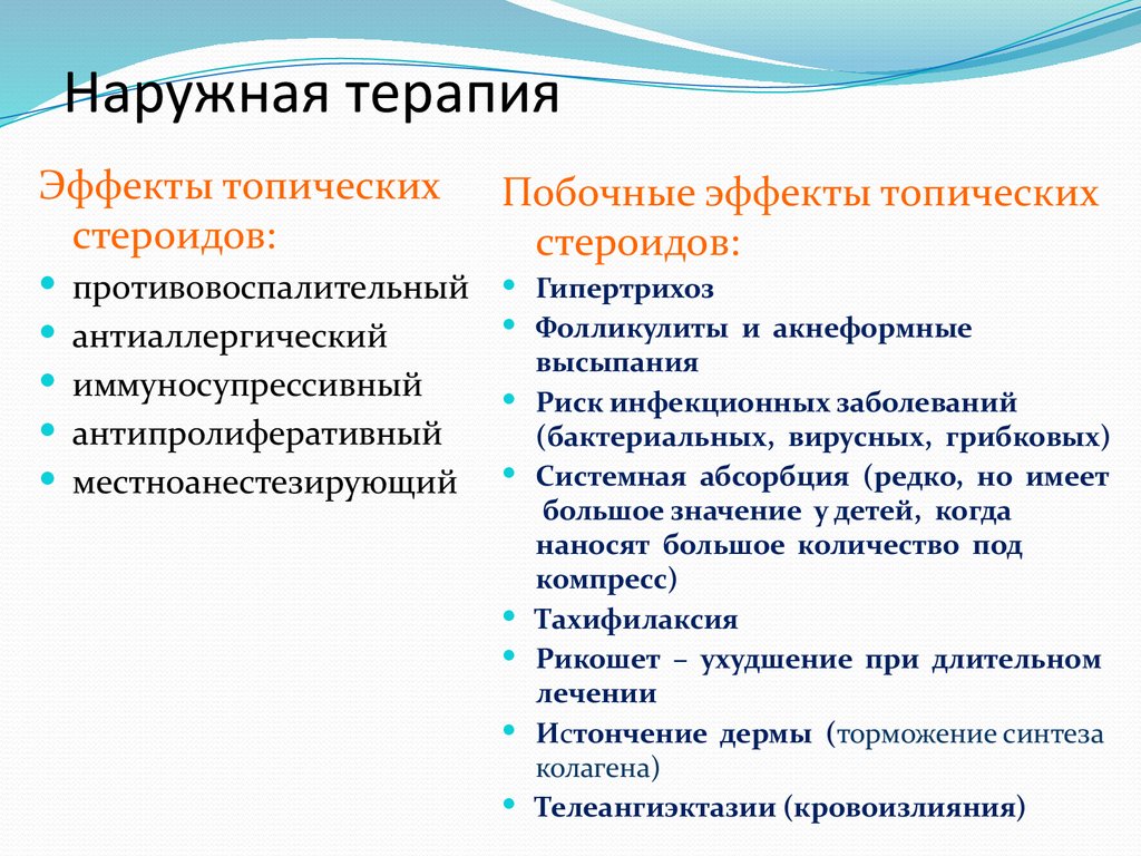 Наружная терапия