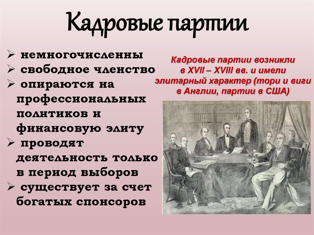 Кадровые партии