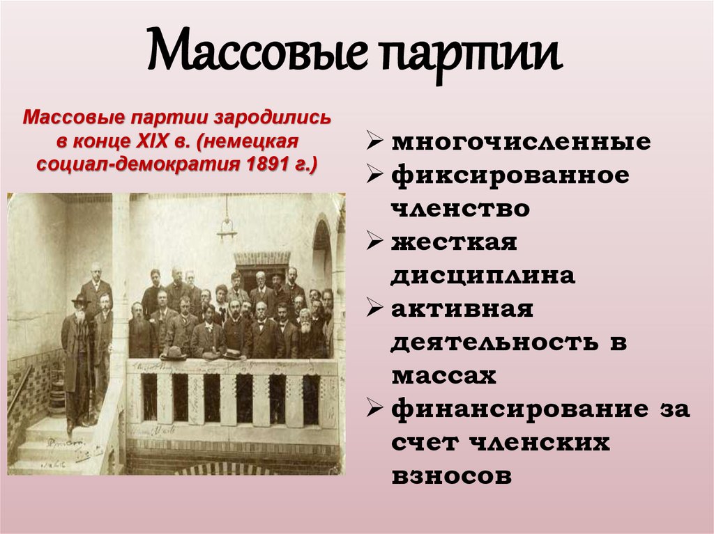 Массовые партии