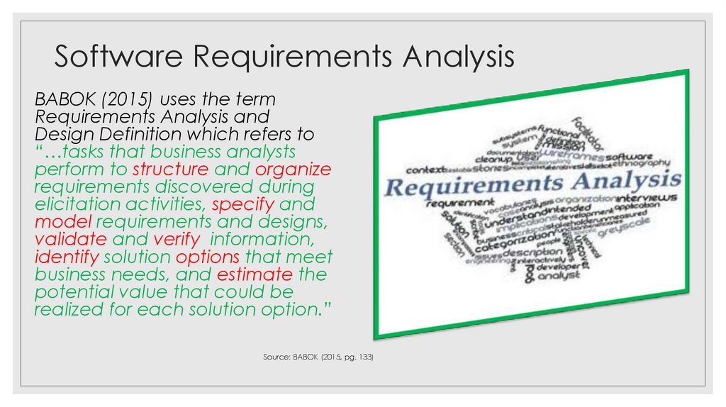 Software Requirements Analysis