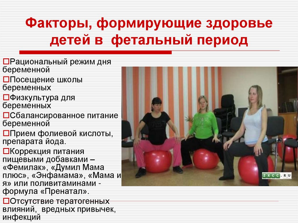 Факторы, формирующие здоровье детей в фетальный период