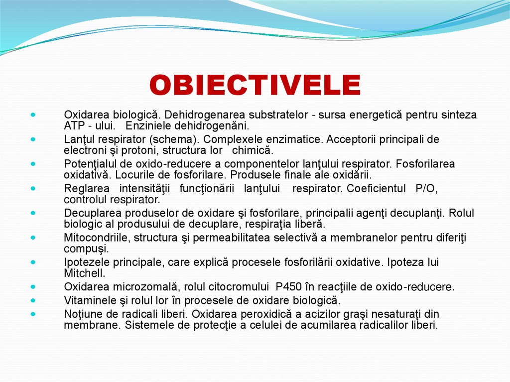 OBIECTIVELE