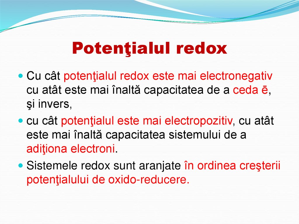 Potenţialul redox