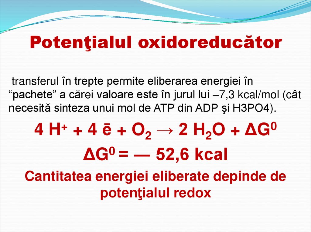 Potenţialul oxidoreducător