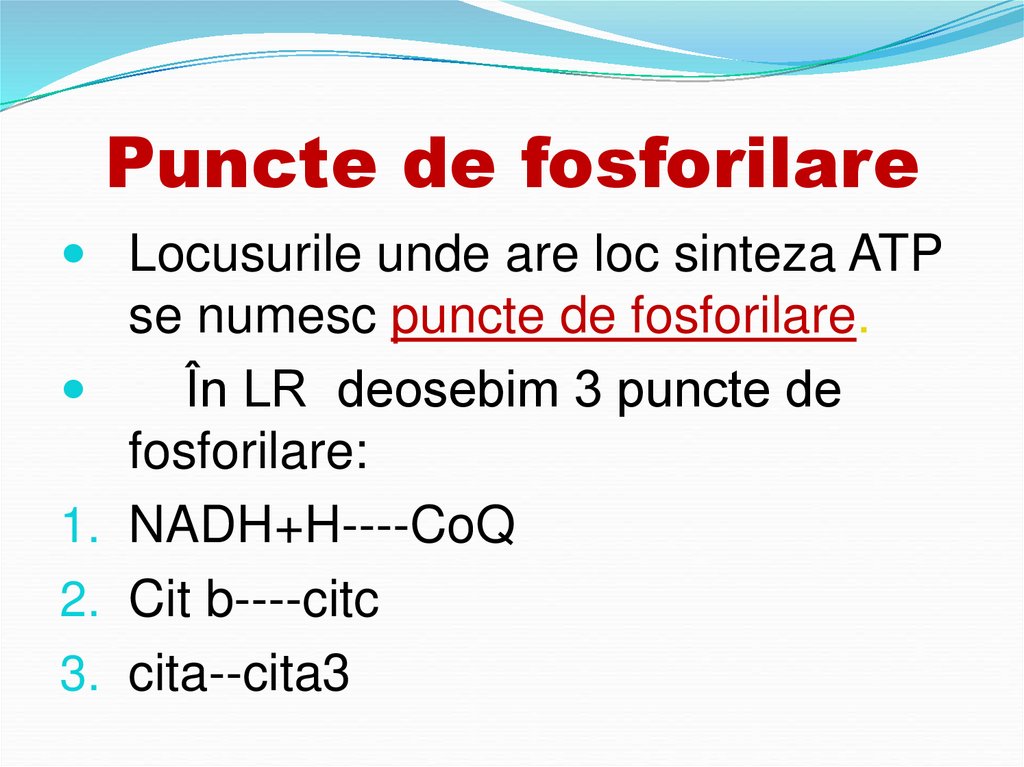Puncte de fosforilare