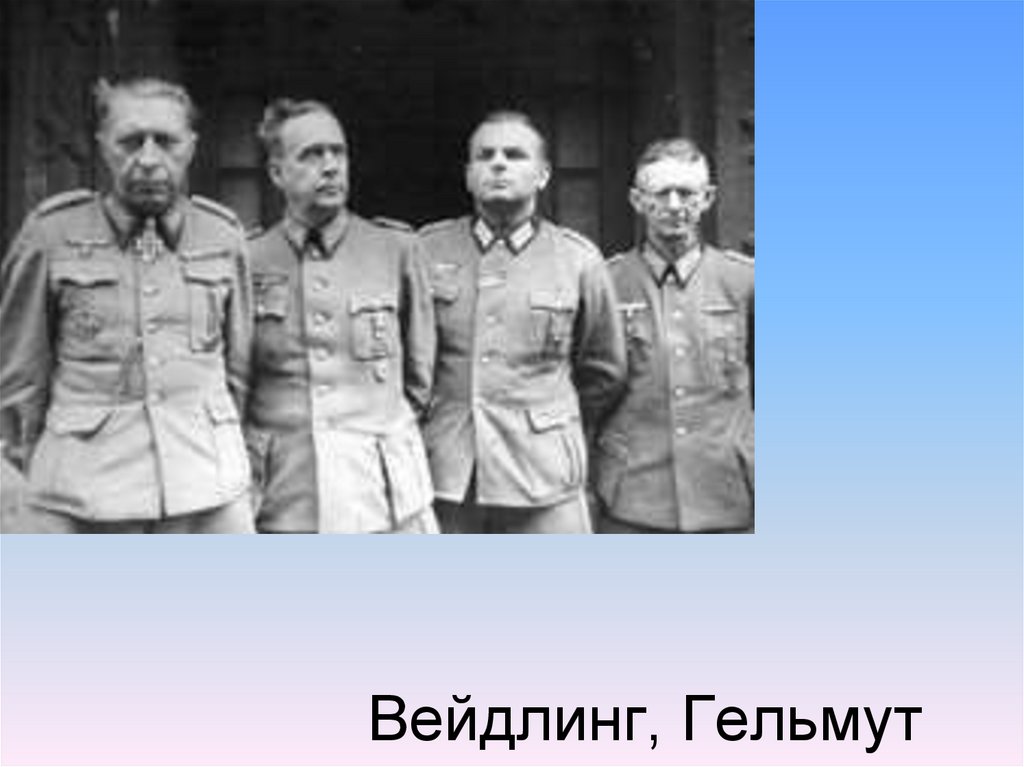 Вейдлинг, Гельмут