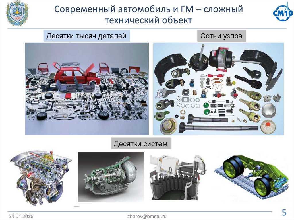 Современный автомобиль и ГМ – сложный технический объект