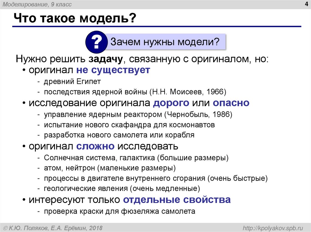 Что такое модель?