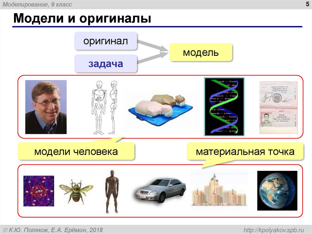 Модели и оригиналы
