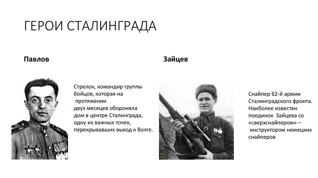 ГЕРОИ СТАЛИНГРАДА
