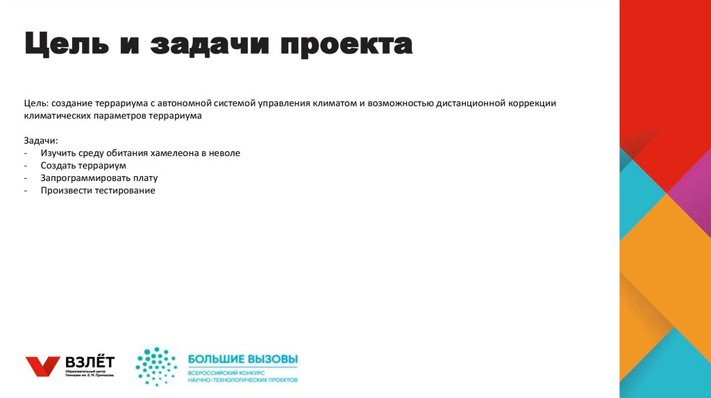 Цель и задачи проекта