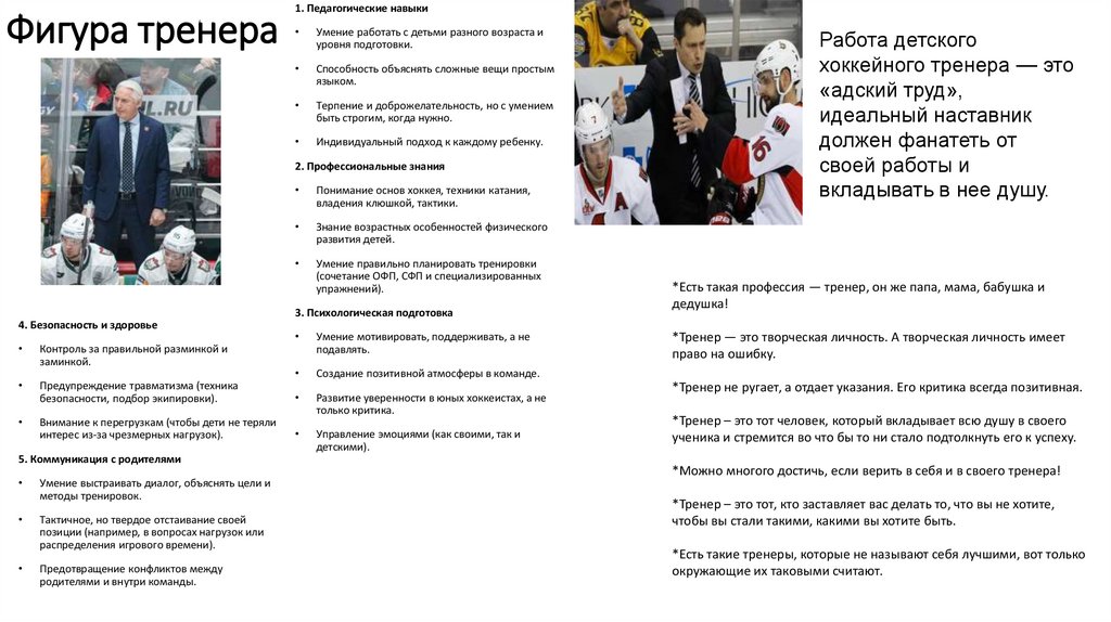 Фигура тренера