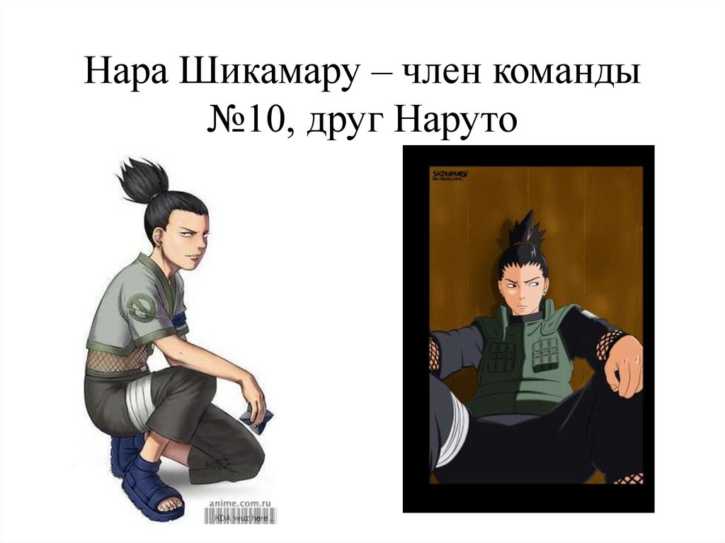 Нара Шикамару – член команды №10, друг Наруто