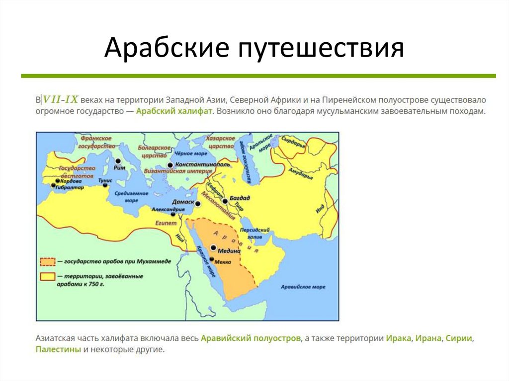 Арабские путешествия