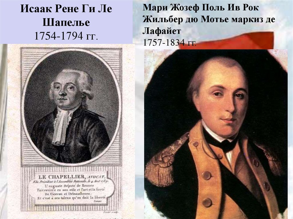 Исаак Рене Ги Ле Шапелье 1754-1794 гг.