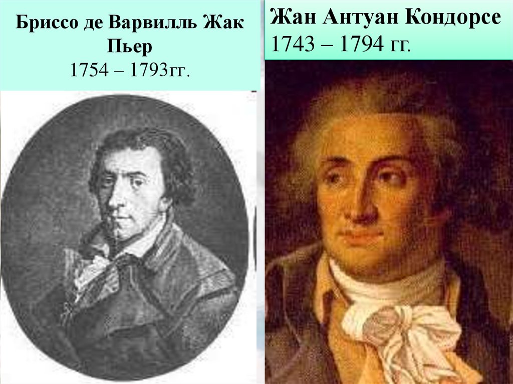 Бриссо де Варвилль Жак Пьер 1754 – 1793гг.