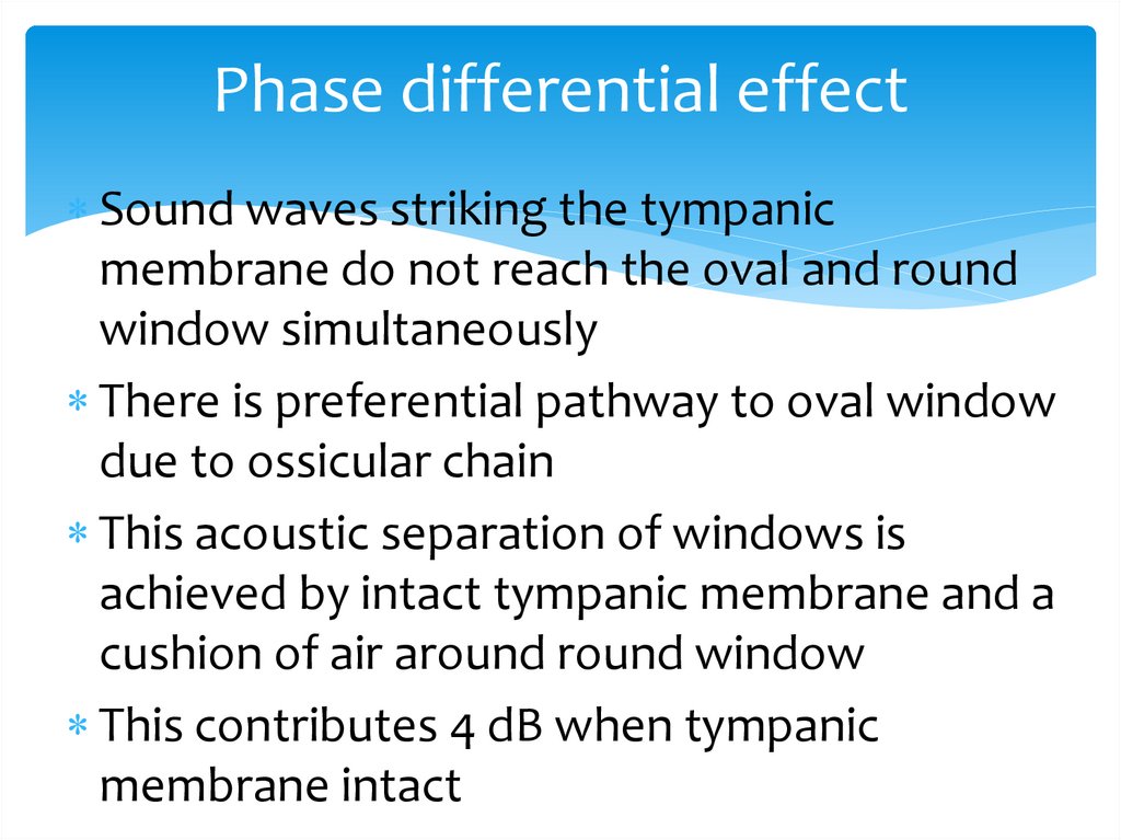 Phase differential effect
