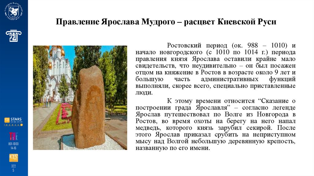 Правление Ярослава Мудрого – расцвет Киевской Руси