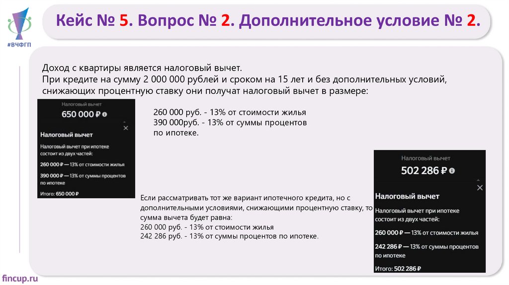 Кейс № 5. Вопрос № 2. Дополнительное условие № 2.