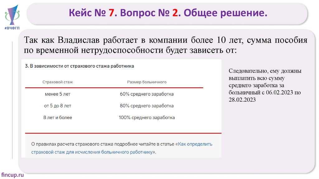 Кейс № 7. Вопрос № 2. Общее решение.