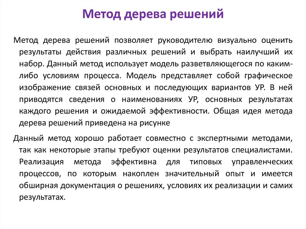 Метод дерева решений