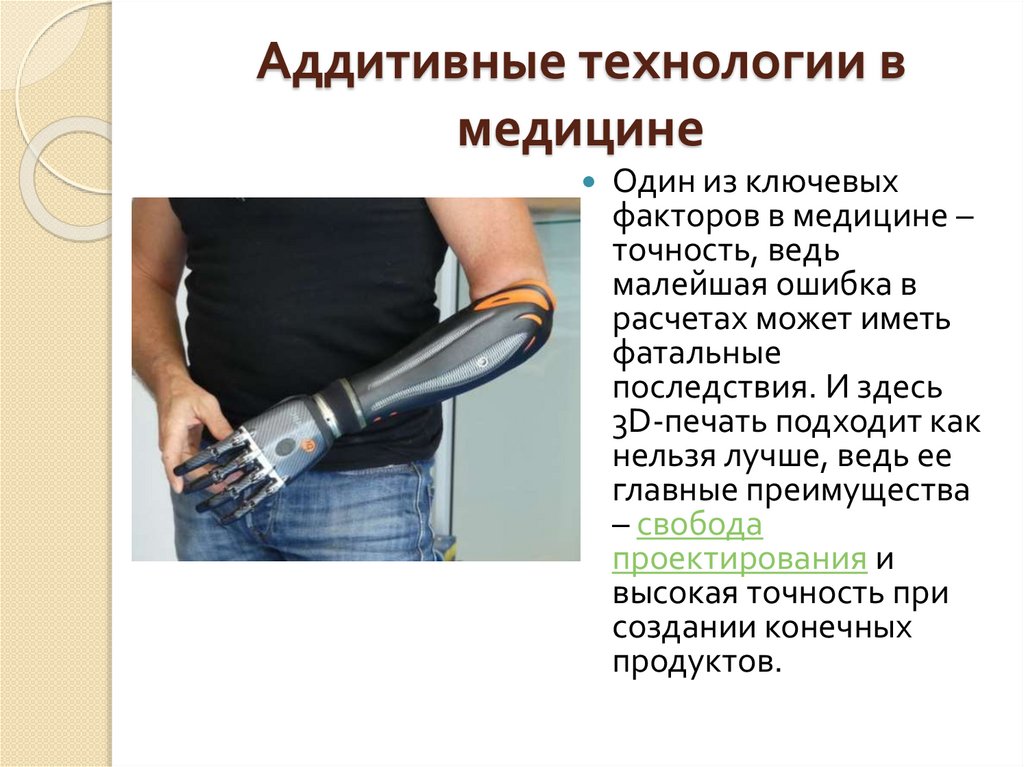 Аддитивные технологии в медицине