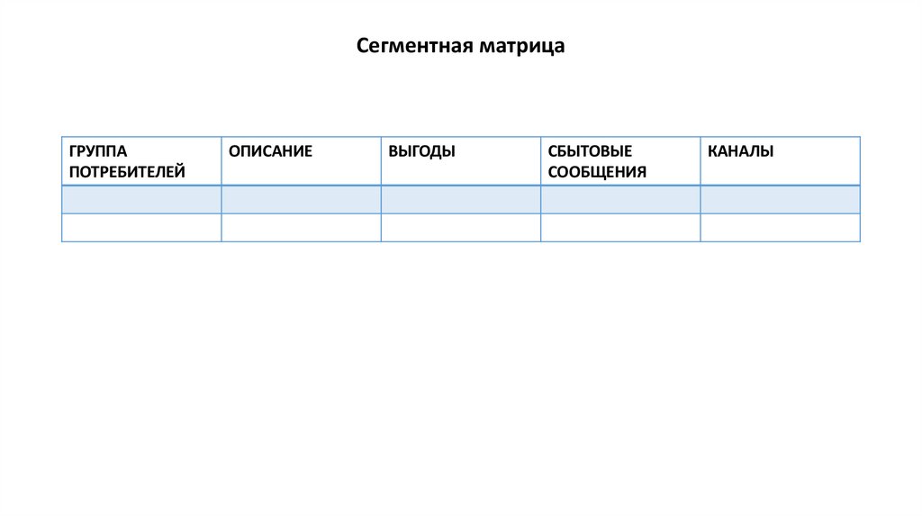 Сегментная матрица