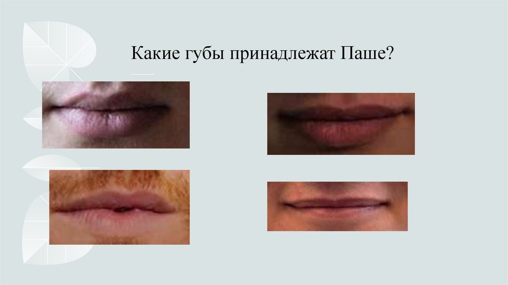 Какие губы принадлежат Паше?