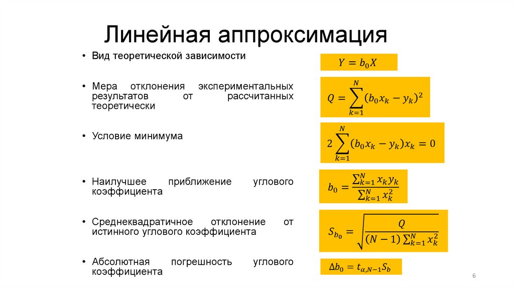 Линейная аппроксимация