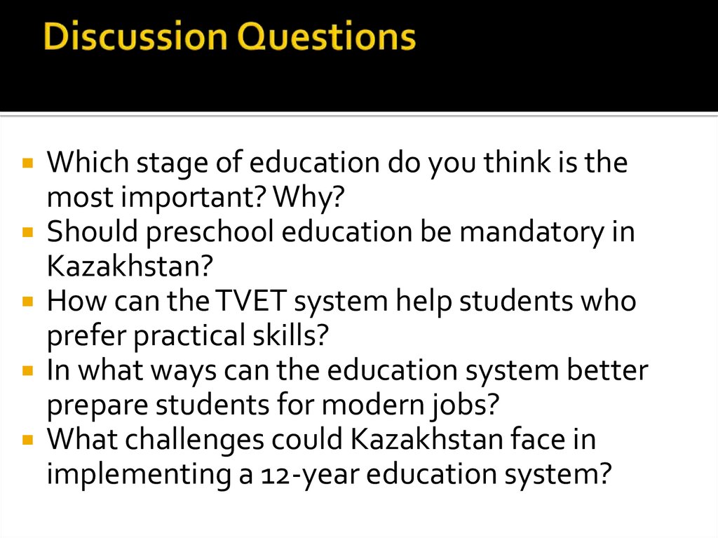 Discussion Questions