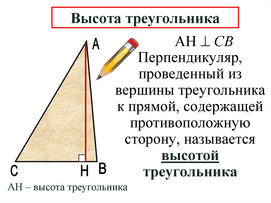 Высота треугольника