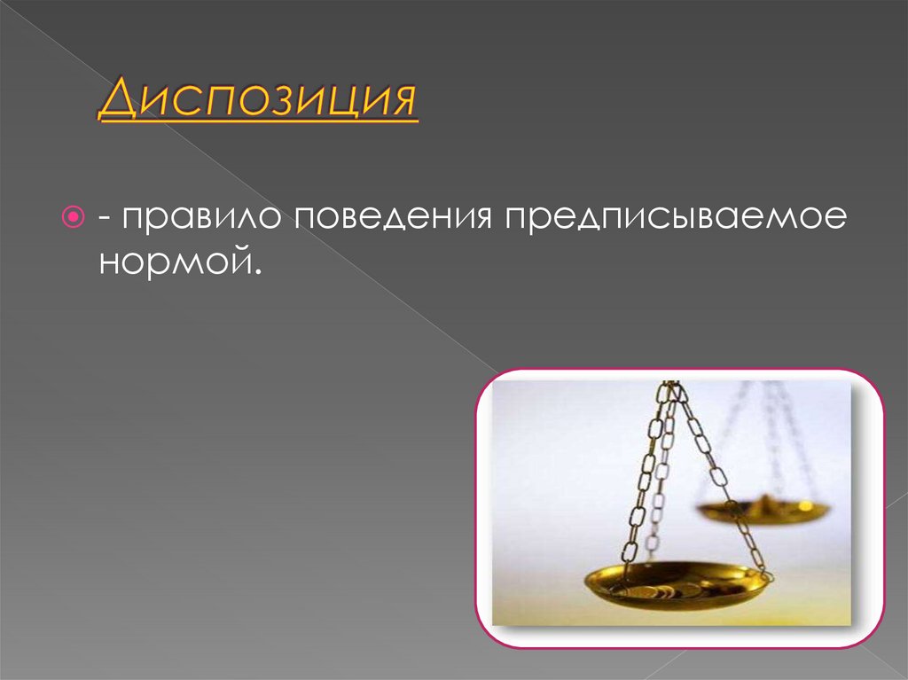 Диспозиция