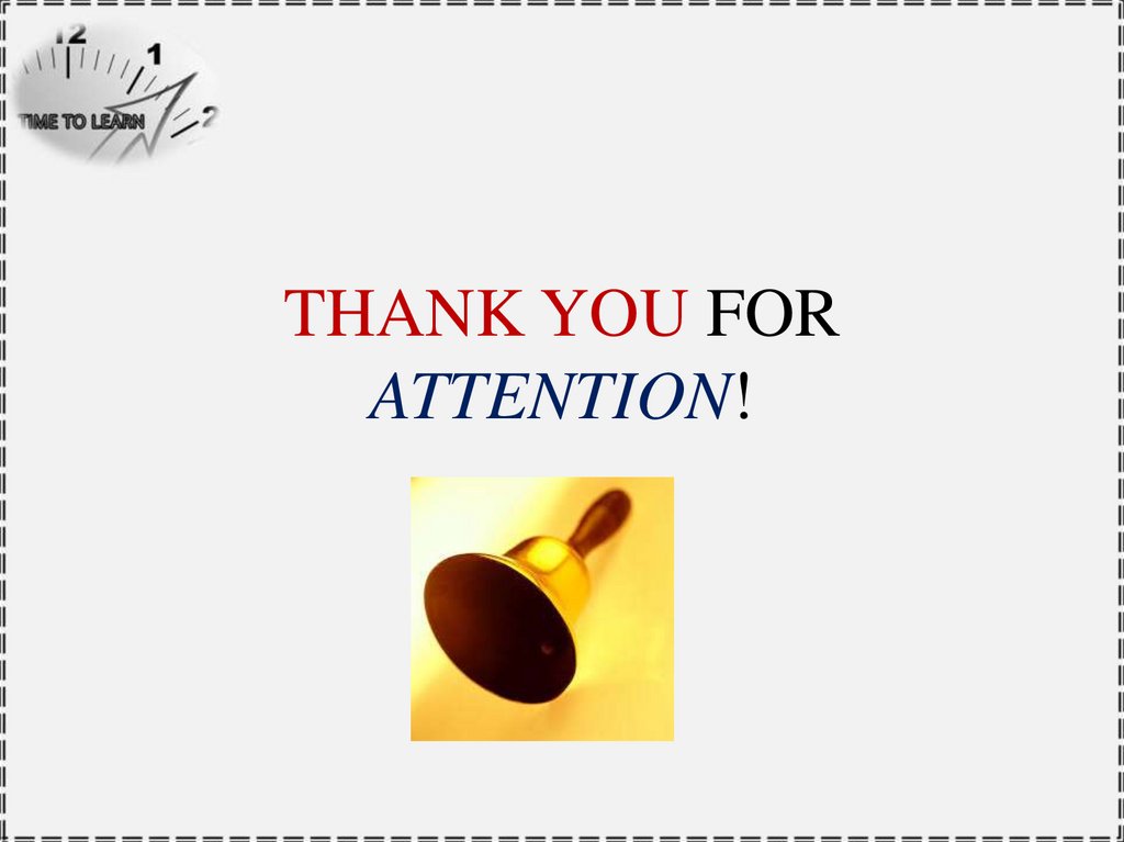 THANK YOU FOR ATTENTION!