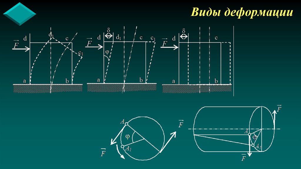 Виды деформации