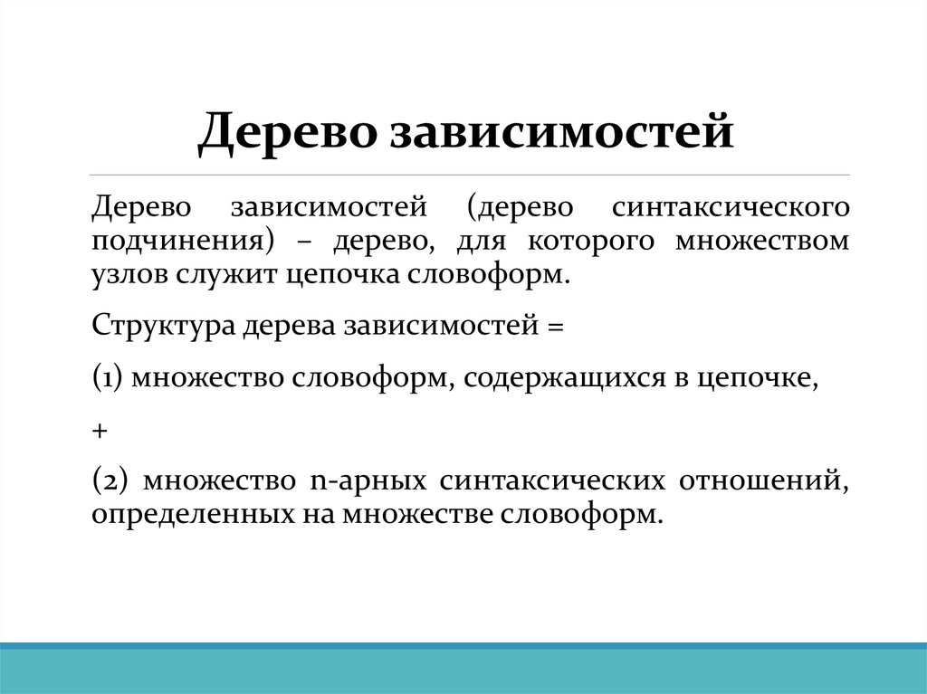 Дерево зависимостей