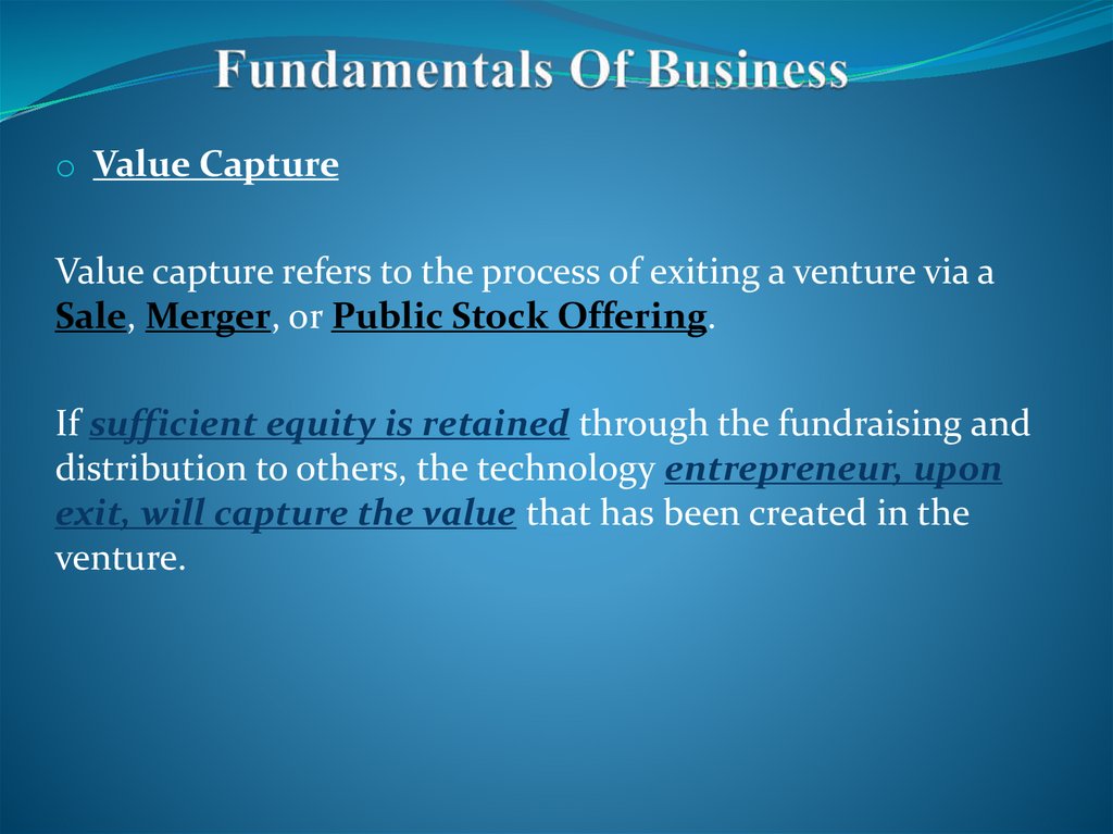 Fundamentals Of Business