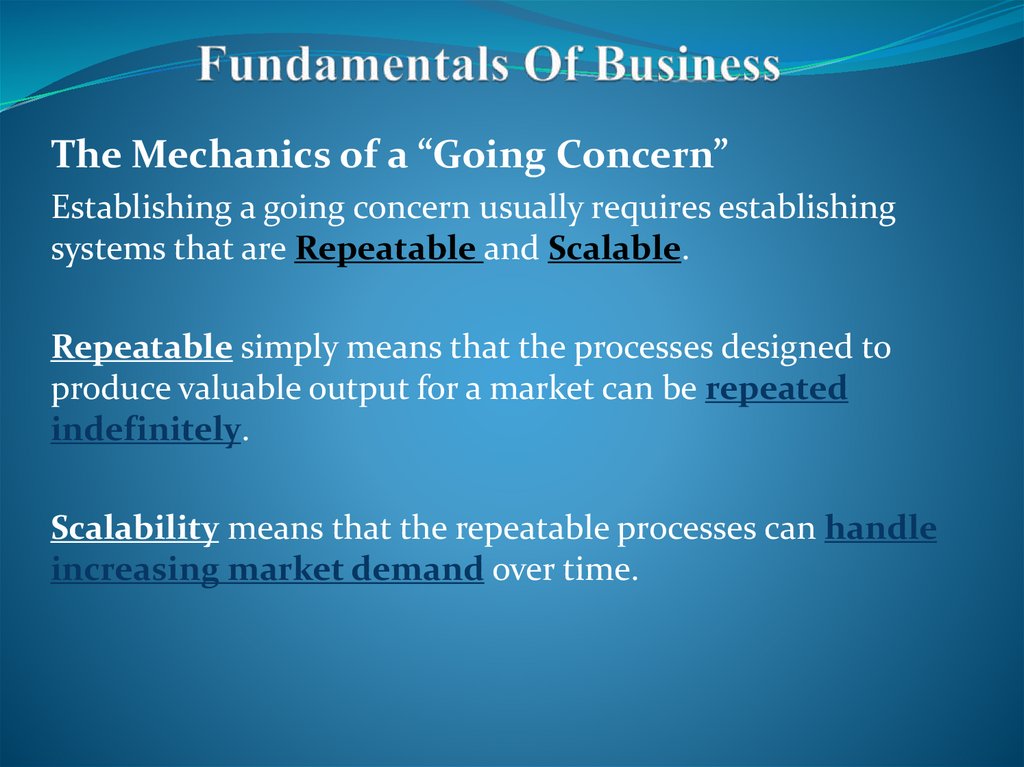 Fundamentals Of Business