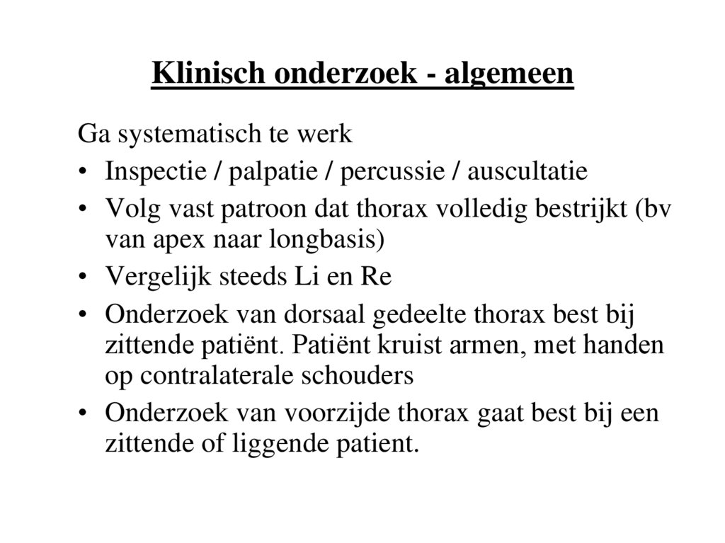 Klinisch onderzoek - algemeen