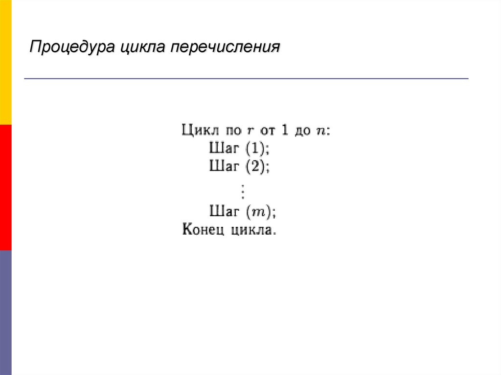 Процедура цикла перечисления