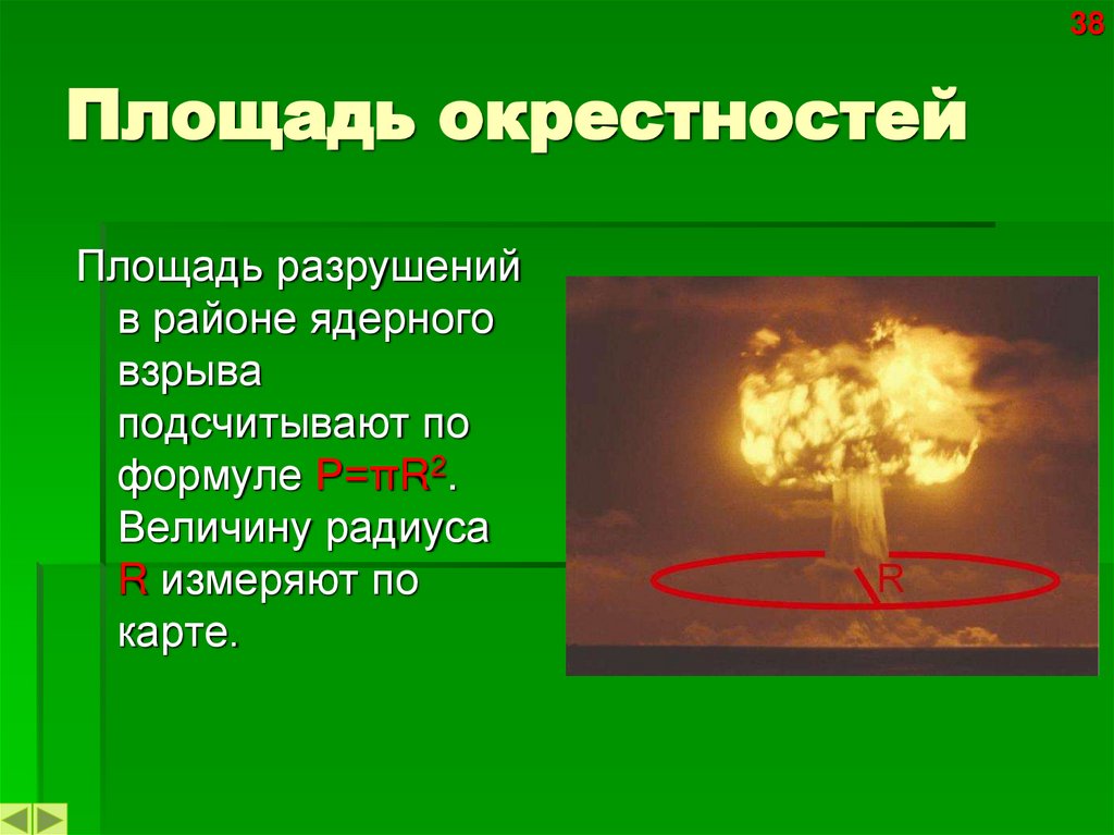 Площадь окрестностей