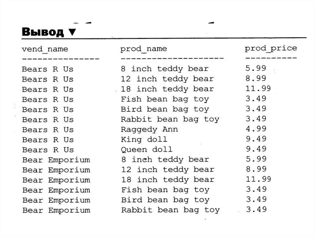 Объединение таблиц