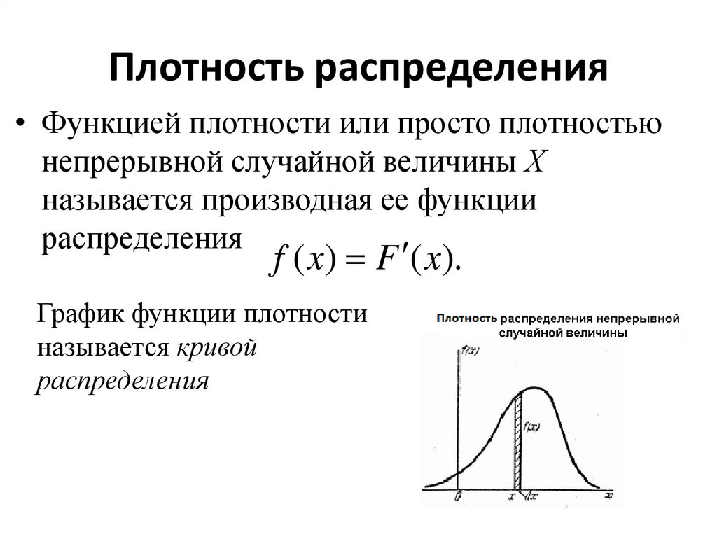 Плотность распределения