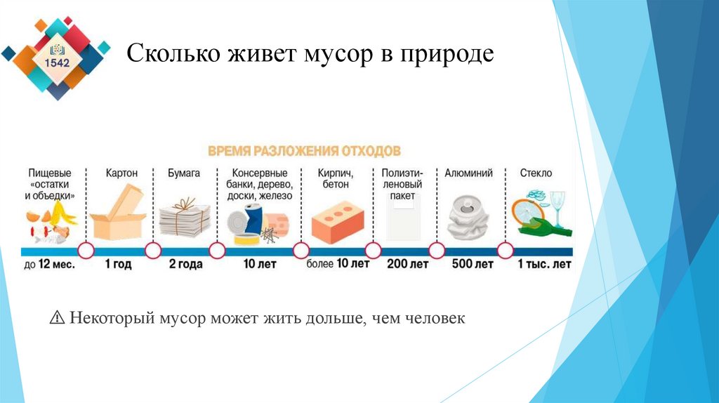 Сколько живет мусор в природе