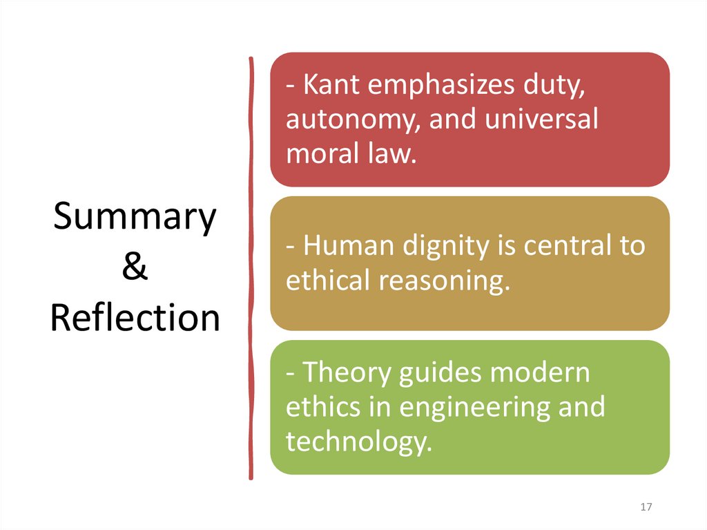 Summary & Reflection